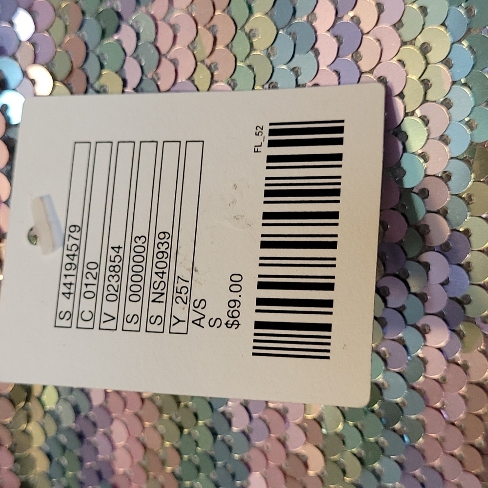 Urban Outfitters rainbow sequint Mini skirt. - Picture 8 of 10